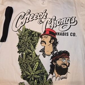 Cheech & Chong's Cannabis Co. White Graphic T-Shirt